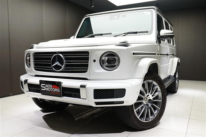 メルセデスベンツ Gクラス 2023年ﾓﾃﾞﾙ G400d ｱﾀﾞﾌﾟﾃｨﾌﾞﾀﾞﾝﾋﾟﾝｸﾞｼｽﾃﾑ ﾗｸﾞｼﾞｭｱﾘｰﾊﾟｯｹｰｼﾞ AMGﾗｲﾝ RHD ﾎﾟｰﾗｰﾎﾜｲﾄ