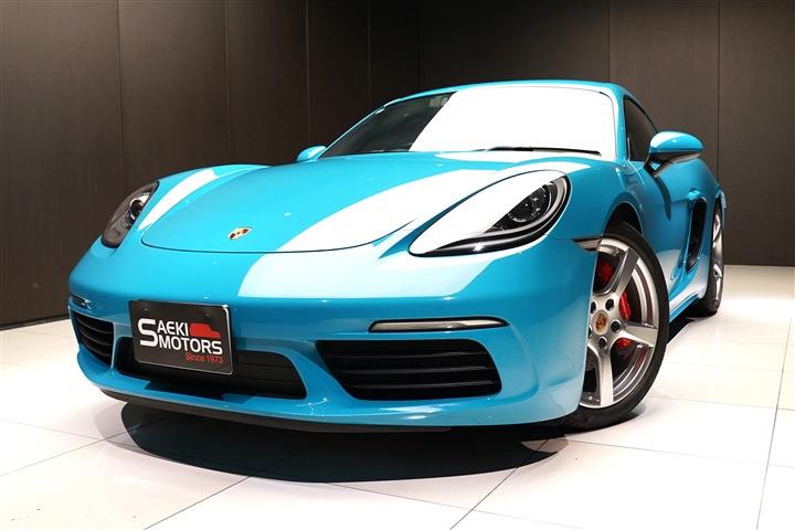 ポルシェ 718 ケイマン 2016年ﾓﾃﾞﾙ 718ｹｲﾏﾝS PDK ｽﾎﾟｰﾂｸﾛﾉ RHD ﾏｲｱﾐﾌﾞﾙｰ