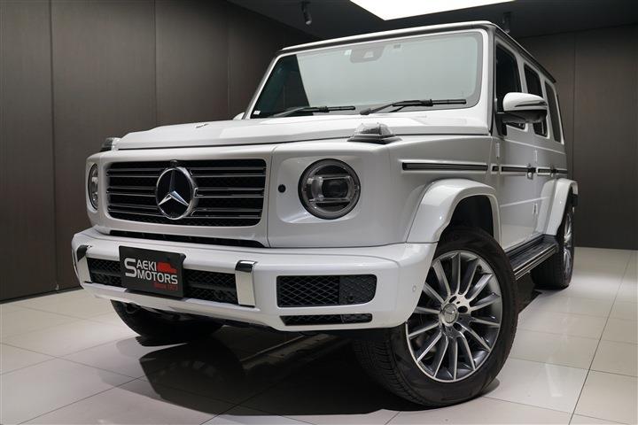 メルセデスベンツ Gクラス 2022年ﾓﾃﾞﾙ G400d RHD AMGﾗｲﾝ ﾏﾇﾌｧｸﾄｩｰｱP 20ｲﾝﾁAW ﾎﾞﾃﾞｨ同色ｽﾍﾟｱﾀｲﾔｶﾊﾞｰ ｵﾊﾟﾘｽﾎﾜｲﾄ