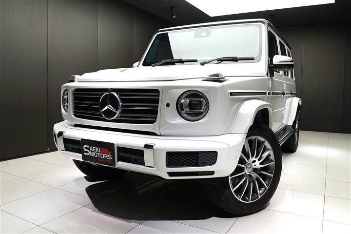 メルセデスベンツ Gクラス 2020年ﾓﾃﾞﾙ G350d RHD AMGﾗｲﾝ ﾗｸﾞｼﾞｭｱﾘｰP ｱﾀﾞﾌﾟﾃｨﾌﾞD 20ｲﾝﾁAW  ﾎﾟｰﾗｰﾎﾜｲﾄ