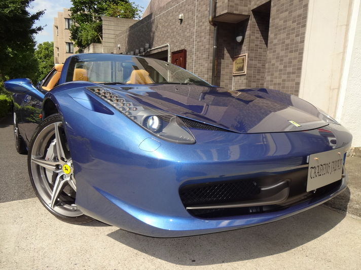 フェラーリ 458スパイダー F1ｵﾌﾟｼｮﾝ多数300万ﾌﾞﾙｰﾐﾗﾎﾞ/ﾃﾞｨｰﾗｰ3年