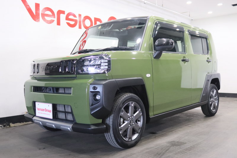 ダイハツ タフト G　ターボ　全国3年保証付　ワンオーナー　禁煙車　ガラスルーフ　9inディスプレイオーディオ　全周囲カメラ　置くだけ充電　クリアランスソナー　パークアシスト　衝突被害軽減　ETC　LED　オートライト　15AW