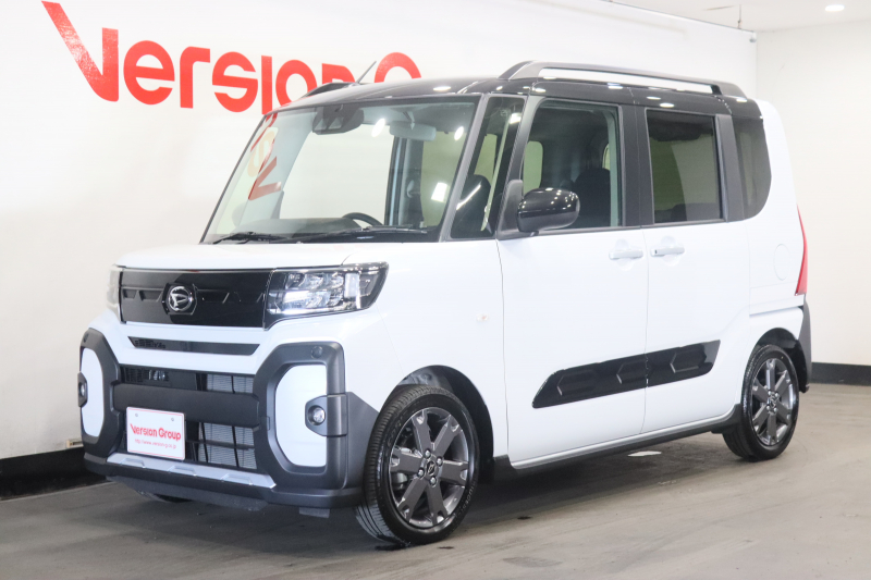 ダイハツ タント ファンクロスターボ　新車保証継承付　ワンオーナー　ターボ　ツートーンカラー　スマートクルーズパック　9inディスプレイオーディオ　フルセグ　全周囲　クルコン　クリアランスソナー　衝突被害軽減　シートヒーター　15AW