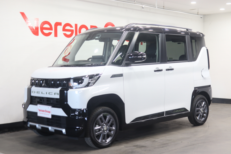 三菱 デリカミニ T　プレミアム　新車保証継承付　4WD　マルチアラウンドビューモニター　社外アルパインBIGXナビ　フルセグ　レーダークルコン　クリアランスソナー　レーンアシスト　衝突被害軽減　シートヒーター　LEDライト　15AW