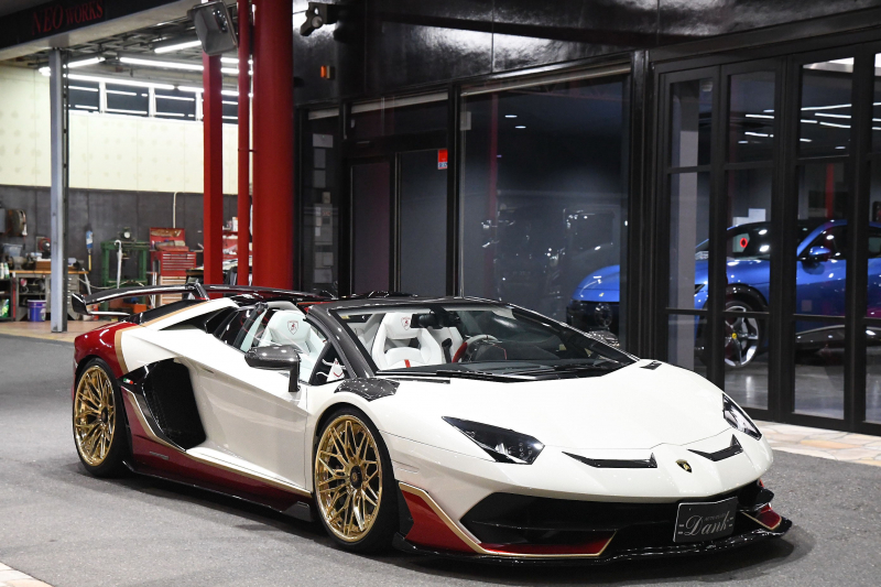 ランボルギーニ アヴェンタドール SVJロードスター　ディーラー車　特注ボディカラー　