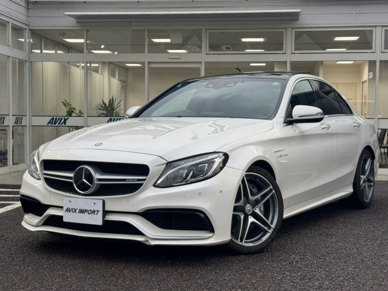 AMG Cクラス C63 ｴｸｽｸﾙｰｼﾌﾞPKG ﾊﾟﾉﾗﾏSR 黒白革 ﾊﾟﾜｰｼｰﾄ ｼｰﾄﾋｰﾀｰ ﾚｰﾀﾞｰｾｰﾌﾃｨｰPKG ACC ﾚｰﾝｷｰﾌﾟ HUD 純正HDDﾅﾋﾞ TV Bｶﾒﾗ PTS Burmester ｻｳﾝﾄﾞ ｴｱﾊﾞﾗﾝｽ ﾊﾟﾜｰﾃｰﾙｹﾞｰﾄ LEDﾗｲﾄ AMG19ｲﾝﾁAW