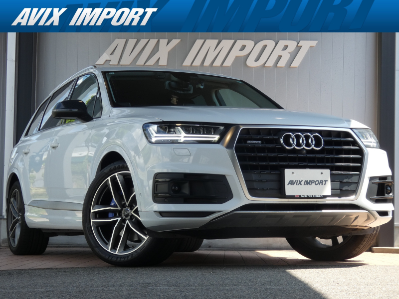 アウディ Q7 3.0 TFSI ｸﾜﾄﾛ 4WD 4WD 黒革 7ｼｰﾀｰPKG ｺﾝﾌｫｰﾄｼｰﾄPKG ﾏﾄﾘｸｽLEDﾍｯﾄﾞﾗﾝﾌﾟ ｴｱｻｽ ACC 4ｿﾞｰﾝAC ｼｰﾄﾋｰﾀｰ ﾍﾞﾝﾁﾚｰｼｮﾝ LCA LKA 純正ﾅﾋﾞﾊﾞｰﾁｬﾙｺｯｸﾋﾟｯﾄ 360°ｶﾒﾗ AppleCarPlay 電動Rｹﾞｰﾄ 純正21AW 7人乗 禁煙 下取車 右H 正規D車