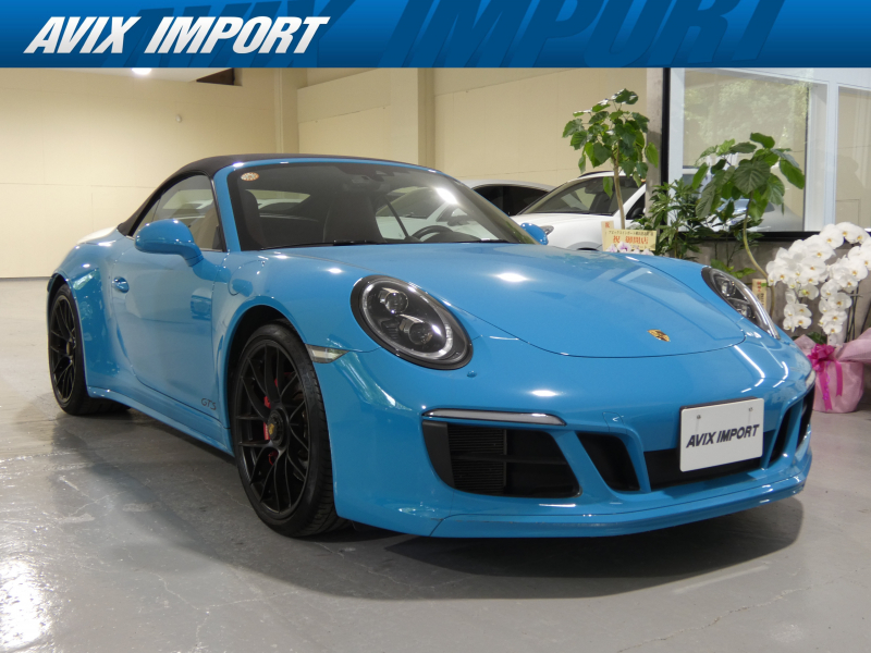 ポルシェ 911(Type991.2) 4 GTS Cabriolet 後期型 水平対向6気筒ﾂｲﾝﾀｰﾎﾞ 7速PDK 左H正規D車 ｽﾎﾟｰﾂｸﾛﾉPKG 黒幌 赤革 ｼｰﾄﾋｰﾀｰ PCMﾅﾋﾞ 地ﾃﾞｼﾞ LCA LEDﾍｯﾄﾞﾗｲﾄ(PDLSﾌﾟﾗｽ付) 電格ﾐﾗｰ 赤ﾒｰﾀｰﾊﾟﾈﾙ PASM＆PTVﾌﾟﾗｽ ｽﾎﾟｰﾂｴｸﾞｿﾞｰｽﾄ 赤ｷｬﾘﾊﾟｰ  専用20ｲﾝﾁAW 禁煙 1ｵｰﾅｰ