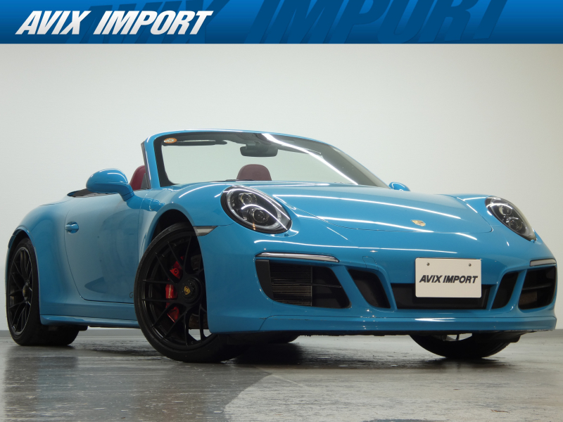 ポルシェ 911(Type991.2) 4 GTS Cabriolet 後期型 水平対向6気筒ﾂｲﾝﾀｰﾎﾞ 7速PDK 左H正規D車 ｽﾎﾟｰﾂｸﾛﾉPKG 黒幌 赤革 ｼｰﾄﾋｰﾀｰ PCMﾅﾋﾞ 地ﾃﾞｼﾞ LCA LEDﾍｯﾄﾞﾗｲﾄ(PDLSﾌﾟﾗｽ付) 電格ﾐﾗｰ 赤ﾒｰﾀｰﾊﾟﾈﾙ PASM＆PTVﾌﾟﾗｽ ｽﾎﾟｰﾂｴｸﾞｿﾞｰｽﾄ 赤ｷｬﾘﾊﾟｰ  専用20ｲﾝﾁAW 禁煙 1ｵｰﾅｰ