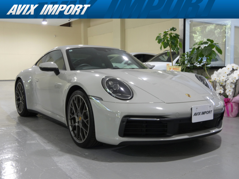 ポルシェ 911(Type992) ｶﾚﾗ 右H正規D車 水平対向6気筒ﾂｲﾝﾀｰﾎﾞ 8速PDK ｽﾎﾟｰﾂｸﾛﾉPKG 灰革 14Wayﾒﾓﾘｰ付ﾊﾟﾜｰｼｰﾄ ｼｰﾄﾋｰﾀｰ PCMﾅﾋﾞ(10.9ｲﾝﾁ) 全周ｶﾒﾗ＆PAS ｸﾙｺﾝ&LCA LEDﾍｯﾄﾞﾗｲﾄ(PDLS付) 電格ﾐﾗｰ ｺﾝﾌｫｰﾄA ｽﾎﾟｰﾂｴｸﾞｿﾞｰｽﾄ PASM 純正20/21ｲﾝﾁAW 禁煙