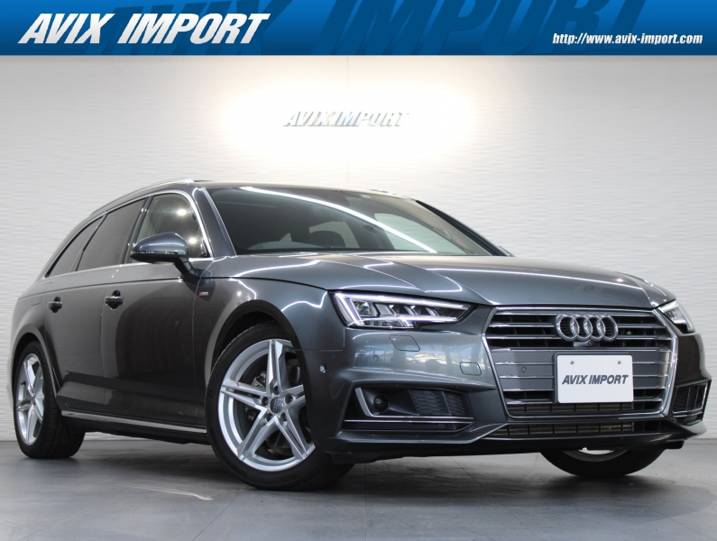 アウディ A4アバント 2.0TFSI ｽﾎﾟｰﾂ S-Line ﾊﾟﾉﾗﾏSR 黒半革 ｼｰﾄﾋｰﾀｰ 純正ﾅﾋﾞ地ﾃﾞｼﾞ全周ｶﾒﾗ ﾏﾄﾘｸｽLED ﾊﾞｰﾁｬﾙｺｯｸﾋﾟｯﾄ Audiﾌﾟﾚｾﾝｽ ACC ｱﾄﾞﾊﾞﾝｽﾄﾞｷｰ 電動ﾃｰﾙ 専用18AW 禁煙