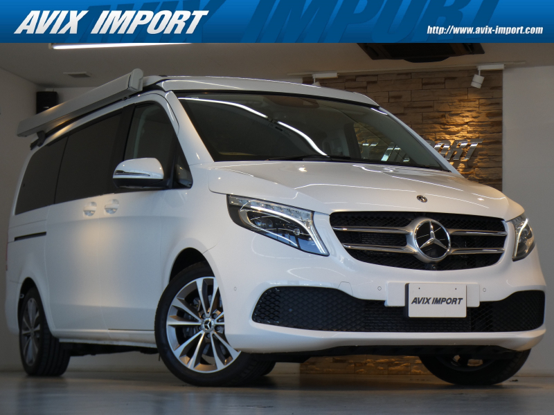 メルセデスベンツ Vクラス V220d Marco Polo HORIZON 後期型 ﾎﾟｯﾌﾟｱｯﾌﾟﾙｰﾌ ｻｲﾄﾞｵｰﾆﾝｸﾞ RSP 黒革 ｼｰﾄﾋｰﾀｰ&ﾍﾞﾝﾁﾚｰﾀｰ ｾﾝﾀｰﾃｰﾌﾞﾙ 後席ﾌﾙﾌﾗｯﾄ 純正MBUXﾅﾋﾞ地ﾃﾞｼﾞ360°ｶﾒﾗ 純正18AW 禁煙 ﾜﾝｵｰﾅｰ 正規D車