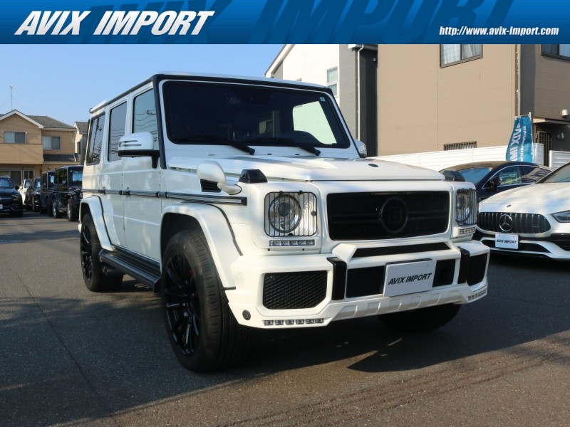 AMG Gクラス G63 AMG V8ﾂｲﾝﾀｰﾎﾞ 左H正規D車 designo外装色＆ｴｸｽｸﾙｰｼﾌﾞｲﾝﾃﾘｱPKG SR 黒革(designo) ｼｰﾄﾋｰﾀｰ＆ﾍﾞﾝﾁﾚｰﾀｰ 純正ﾅﾋﾞ地ﾃﾞｼﾞ harman/kardon Bｶﾒﾗ＆PTS ﾃﾞｨｽﾄﾛﾆｯｸ＆BSA BRABUS製Fﾘｯﾌﾟ＆ﾏﾌﾗｰ 赤ｷｬﾘﾊﾟｰ 社外22ｲﾝﾁAW