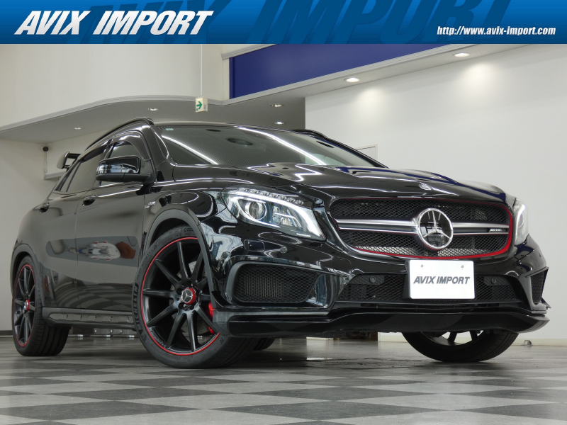 AMG GLA GLA45 4MATIC ED1 全国限定300台 専用ｴｸｽﾃﾘｱ＆ｲﾝﾃﾘｱ 黒革ﾊﾟﾌｫｰﾏﾝｽｼｰﾄ(ﾚｯﾄﾞｽﾃｯﾁ入) ｼｰﾄﾋｰﾀｰ 純正HDDﾅﾋﾞ地ﾃﾞｼﾞ Bｶﾒﾗ＆PTS ﾚｰﾀﾞｰｾｰﾌﾃｨPKG ｷｰﾚｽ ﾊﾞｲｷｾﾉﾝﾍｯﾄﾞﾗｲﾄ 赤ｷｬﾘﾊﾟｰ 専用20ｲﾝﾁAW(ﾏｯﾄﾌﾞﾗｯｸ) 禁煙車