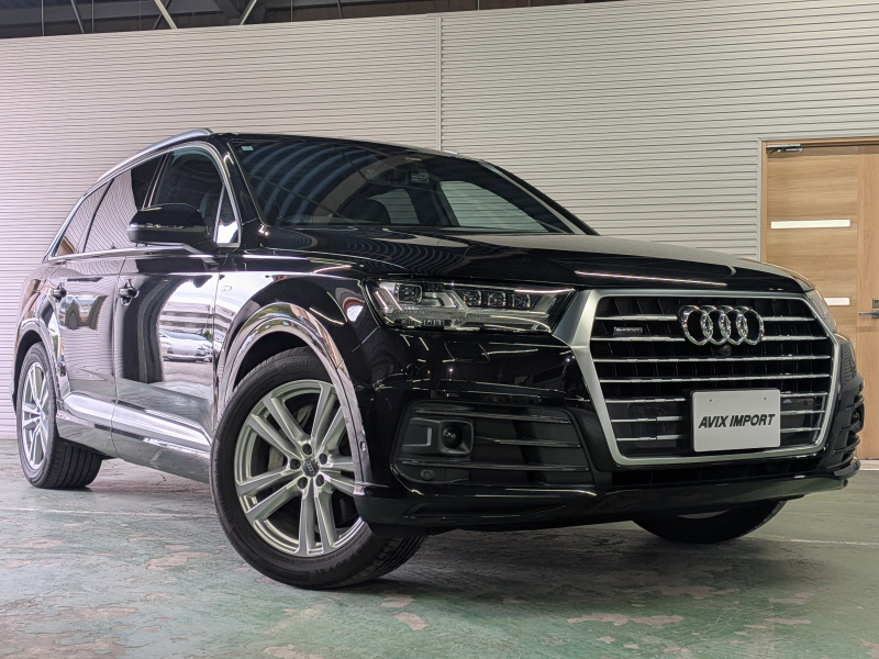 アウディ Q7 45TFSI S-line＆7ｼｰﾀｰPKG ﾊﾟﾉﾗﾏｻﾝﾙｰﾌ 黒革 ｼｰﾄﾋｰﾀｰ 4ｿﾞｰﾝAC MMIﾅﾋﾞBOSEｻｳﾝﾄﾞ 全周ｶﾒﾗ＆ﾊﾟｰｷﾝｸﾞｴｲﾄﾞ ACC＆Audiﾌﾟﾚｾﾝｽ ﾏﾄﾘｸｽLED ﾊﾞｰﾁｬﾙCP 電動Rｹﾞｰﾄ ｴｱｻｽ 専用20ｲﾝﾁAW 禁煙車