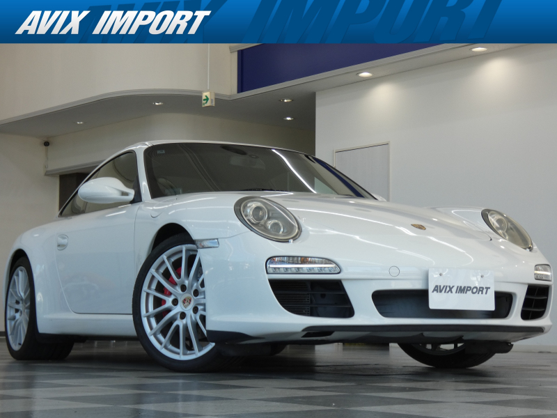 ポルシェ 911(Type997) ｶﾚﾗS 正規D車 右H 後期 7速PDK SR 黒革 ｱﾙｶﾝﾀｰﾗﾙｰﾌ ｼｰﾄﾋｰﾀｰ ｾﾐﾊﾟﾜｰｼｰﾄ 地ﾃﾞｼﾞ ﾊﾞｯｸｶﾒﾗ ｷｾﾉﾝﾍｯﾄﾞﾗｲﾄ 赤ｷｬﾘﾊﾟｰ ETC 純正19AW