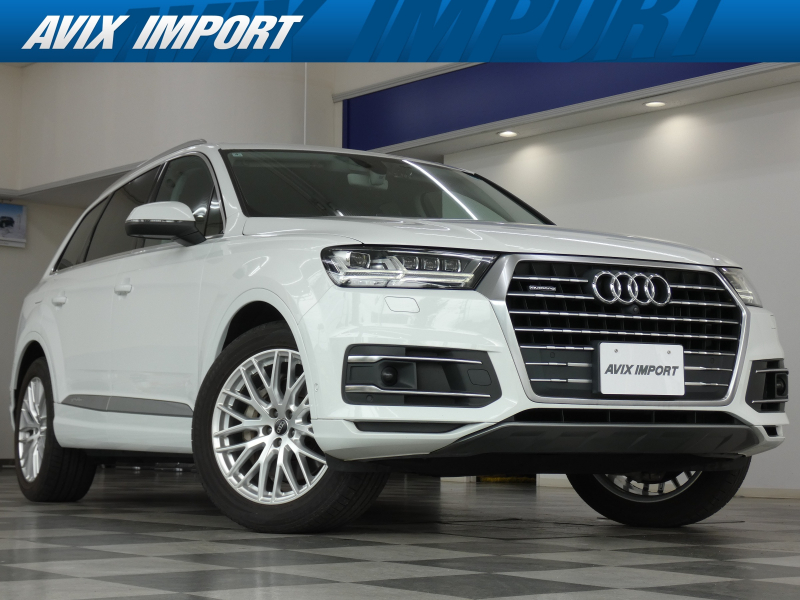 アウディ Q7 2.0TFSIｸﾜﾄﾛ 7ｼｰﾀｰPKG 黒革 ｼｰﾄﾋｰﾀｰ(F＆R) 4ｿﾞｰﾝAC  MMIﾅﾋﾞ 全周ｶﾒﾗ＆ﾊﾟｰｷﾝｸﾞｴｲﾄﾞ ACC＆Audiﾌﾟﾚｾﾝｽ ﾏﾄﾘｸｽLED 電動Rｹﾞｰﾄ 純正20ｲﾝﾁAW 禁煙車