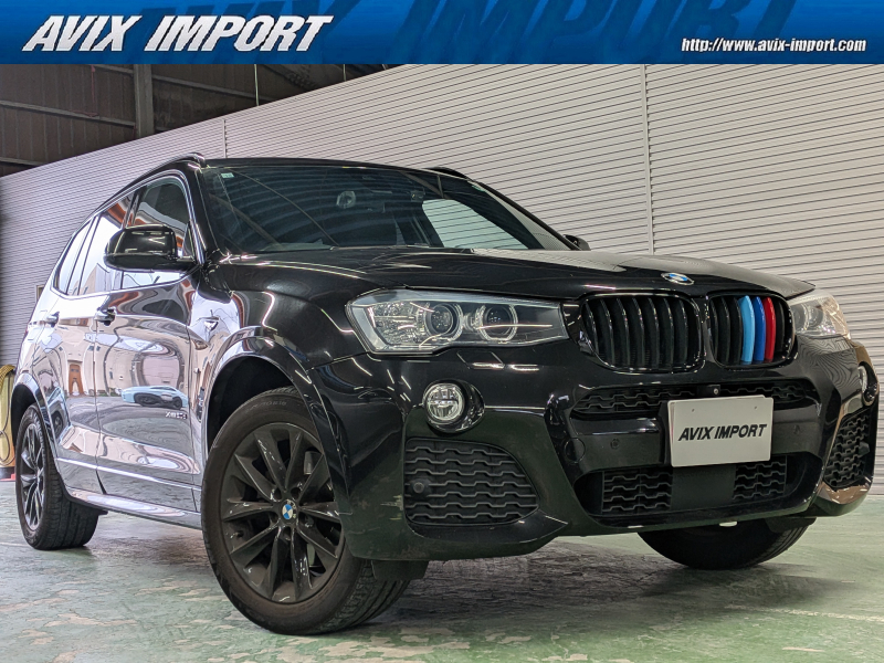 BMW X3 Celebration Edition “BLACKOUT” 限定200台 専用ｴｸｽﾃﾘｱ 黒革 ｼｰﾄﾋｰﾀｰ 純正HDDﾅﾋﾞ地ﾃﾞｼﾞ 全周ｶﾒﾗ＆PDC Dｱｼｽﾄﾌﾟﾗｽ ｺﾝﾌｫｰﾄA ﾊﾞｲｷｾﾉﾝHL 電動Rｹﾞｰﾄ 専用18ｲﾝﾁAW 禁煙車