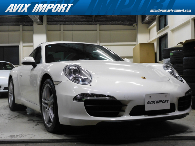 ポルシェ 911(Type991.1) ｶﾚﾗ 右H 正規D車 7速PDK ｻﾝﾙｰﾌ 黒革 ｼｰﾄﾋｰﾀｰ 純正ﾅﾋﾞ地ﾃﾞｼﾞ Bｶﾒﾗ ﾊﾞｲｷｾﾉﾝHL ｽﾎﾟｰﾂｽﾃｱﾘﾝｸﾞ 電動格納ﾐﾗｰ 純正19ｲﾝﾁAW