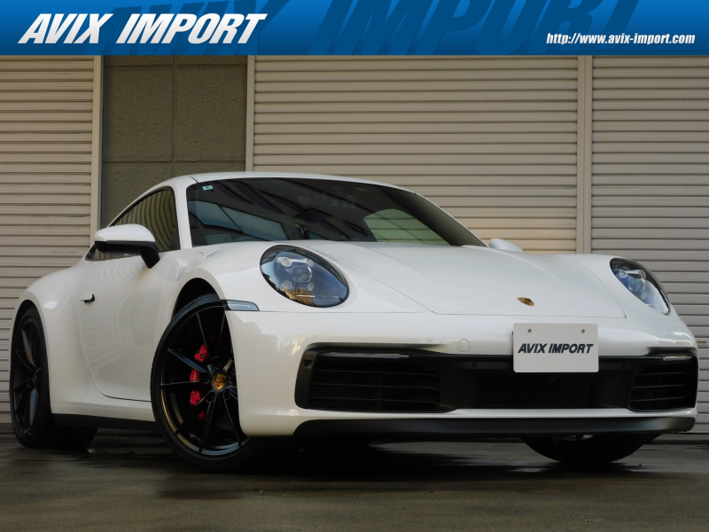 ポルシェ 911(Type992) ｶﾚﾗS 右H正規D車 水平対向6気筒ﾂｲﾝﾀｰﾎﾞ 8速PDK ｽﾎﾟｰﾂｸﾛﾉﾊﾟｯｹｰｼﾞ 黒革 14Wayﾒﾓﾘｰ付ﾊﾟﾜｰｼｰﾄ ｼｰﾄﾋｰﾀｰ PCMﾅﾋﾞ 全周ｶﾒﾗ＆PAS ｸﾙｺﾝ&LCA LEDﾍｯﾄﾞﾗｲﾄ ｽﾎﾟｰﾂｴｸﾞｿﾞｰｽﾄ PASM&PTVﾌﾟﾗｽ 赤ｷｬﾘﾊﾟｰ 純正20/21AW 禁煙