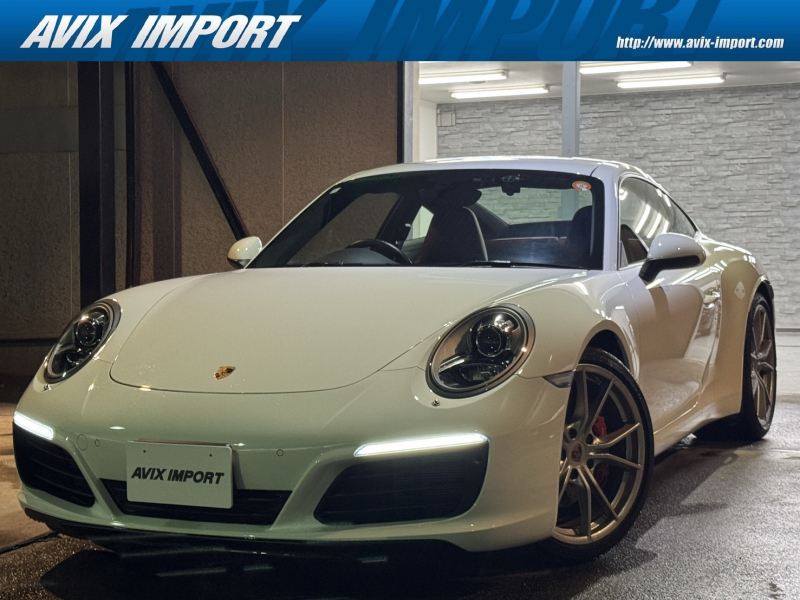 ポルシェ 911(Type991.2) ｶﾚﾗS 後期型 右H正規D車 水平対向6気筒ﾂｲﾝﾀｰﾎﾞ 7速PDK 黒/赤ﾂｰﾄﾝ革 ｼｰﾄﾋｰﾀｰ PCMﾅﾋﾞ Bｶﾒﾗ＆PAS(ﾌﾛﾝﾄ＆ﾘｱ) ﾊﾞｲｷｾﾉﾝHL ｴﾝﾄﾘｰD 電動格納ﾐﾗｰ PASM PTVﾌﾟﾗｽ 赤ｷｬﾘﾊﾟｰ 純正20ｲﾝﾁAW 禁煙