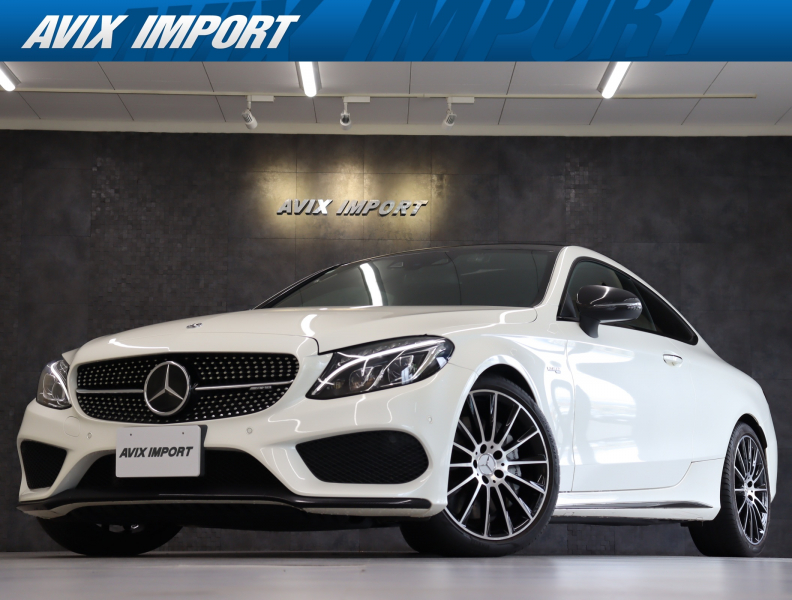 AMG Cクラス Mercedes-AMG C43 4MATIC Coupe V6ﾂｲﾝﾀｰﾎﾞ 9AT ﾊﾟﾉﾗﾏSR ｶｰﾎﾞﾝ調ﾗｯﾋﾟﾝｸﾞ ﾚｰﾀﾞｰｾｰﾌﾃｨPKG 赤革 純正HDDﾅﾋﾞ ﾌﾙｾｸﾞTV Bｶﾒﾗ HUD PTS Burmester ｷｰﾚｽｺﾞｰ ACC LEDﾍｯﾄﾞﾗｲﾄ AMG19ｲﾝﾁAW
