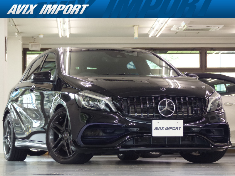 AMG Aクラス A45 4ﾏﾁｯｸ 後期最終型 AMGｱﾄﾞﾊﾞﾝｽ&ﾍﾞｰｼｯｸP ﾚｰﾀﾞｰS 黒革 HDDﾅﾋﾞ地ﾃﾞｼﾞBｶﾒﾗ Bluetooth harman/kardon 前席Sﾋｰﾀｰ LEDﾗｲﾄ Pｱｼｽﾄ ﾊｲﾋﾞｰﾑｱｼｽﾄ ACC ﾚｰﾝｷｰﾌﾟ 分割可倒式ｼｰﾄ 前席ﾒﾓﾘｰ付Pｼｰﾄ ECOｽﾄｯﾌﾟ A45専用ｴｱﾛ AMG製18AW 禁煙