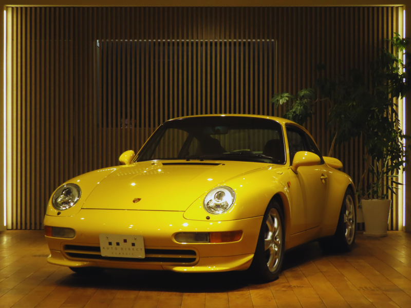 ポルシェ 911(Type993) Carrera/6MT/スピードイエロー/後期モデル「バリオラム」/正規D ミツワ物/整備記録簿/