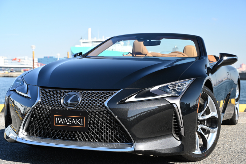 レクサス(US) その他 超希少必見USレクサスLC500コンバーチブル左ハンドル新車当社自社並行輸入大人気カラーグラファイトブラック＆オーカーフルレザーインテリアOPマークレビンソンOP21インチアルミOPヘッドアップディスプレイベージュソフトトップBluetoothオーディオBカメラブラックキャリパー等超豪華装備多数お探しのお客様必見！！
