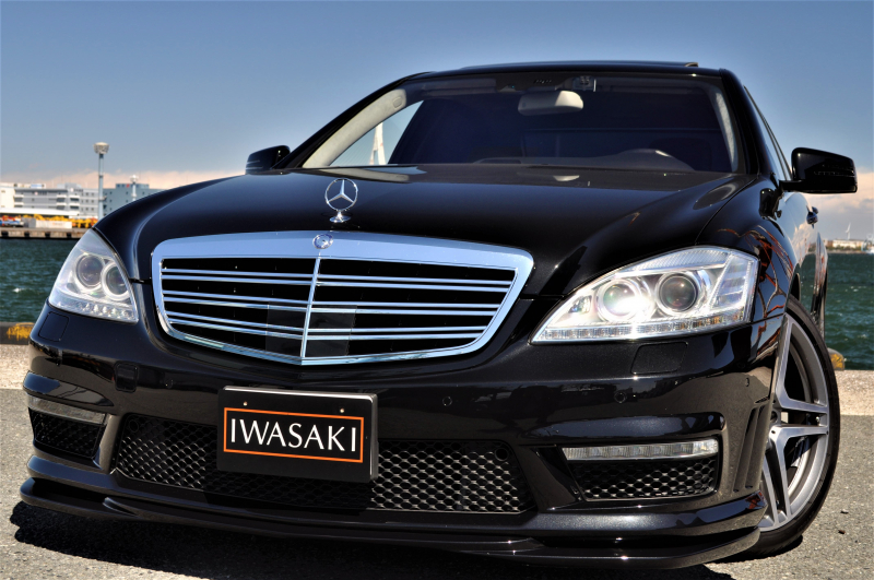 W221 Sクラス ベンツ S65AMGルックグリル マッドブラック AMG Sクラス W221AMG S65ロング純正後期仕様コンバージョン法人