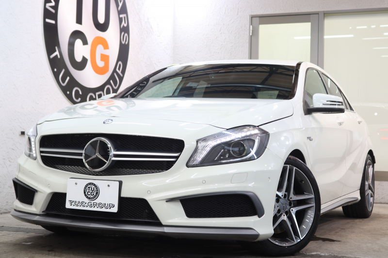 AMG Aクラス A45 4MATIC AMGｱﾄﾞﾊﾞﾝｽﾄ&ﾚｰﾀﾞｰｾｰﾌﾃｨPKG　黒本革 HDDﾅﾋﾞTV BT音楽 harman/kardon ﾊﾞｯｸｶﾒﾗ PTS ｷｾﾉﾝﾗｲﾄ AMG専用装備&ﾁｭｰﾆﾝｸﾞ 7AT　2年保証