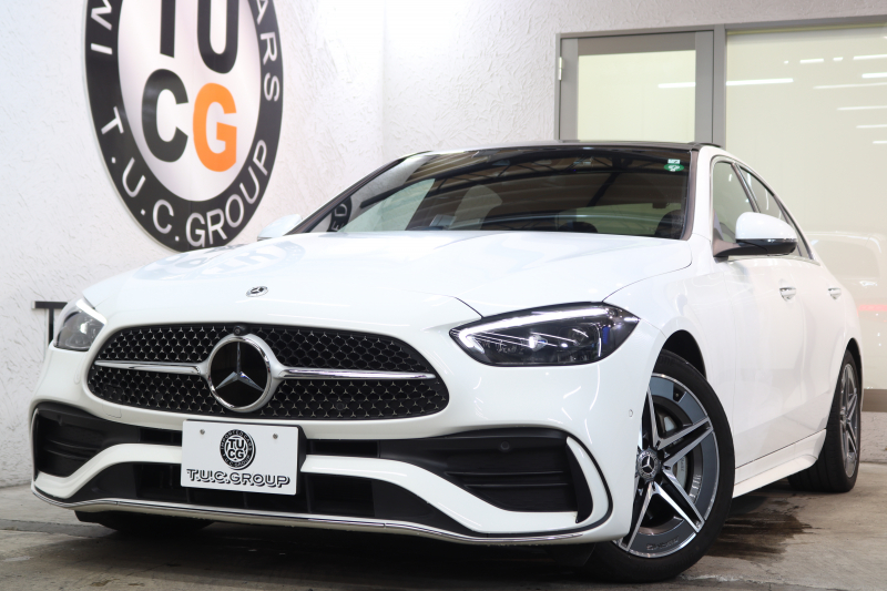 メルセデスベンツ Cクラス C220d AVG AMGﾗｲﾝ ﾚｻﾞｰｴｸｽｸﾙｰｼﾌﾞﾍﾞｰｼｯｸ&ﾚｰﾀﾞｰｾｰﾌﾃｨPKG　ISG搭載 ｷｰﾚｽｺﾞｰ 黒本革 ﾊﾟﾉﾗﾏSR ﾍｯﾄﾞｱｯﾌﾟD MBUXﾅﾋﾞTV&ARﾅﾋﾞ ｽﾏﾎ連携 360ｶﾒﾗ PTS LEDﾗｲﾄ 自動ﾄﾗﾝｸ AMGｴｱﾛ&18AW Rｱｸｽﾙｽﾃｱﾘﾝｸﾞ 9AT　2年保証