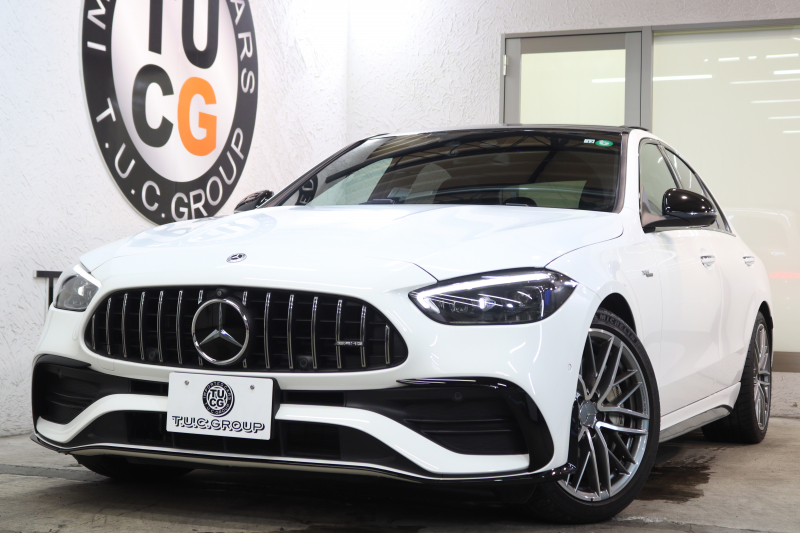 AMG Cクラス C43 4MATIC ﾚｰﾀﾞｰｾｰﾌﾃｨPKG　BSG搭載 ｷｰﾚｽｺﾞｰ 黒本革 ﾍﾞﾝﾁﾚｰﾀｰ ﾊﾟﾉﾗﾏSR ﾍｯﾄﾞｱｯﾌﾟD MBUXﾅﾋﾞTV&ARﾅﾋﾞ ｽﾏﾎ連携 ﾌﾞﾙﾒｽﾀｰ 360ｶﾒﾗ PTS LEDﾗｲﾄ 自動ﾄﾗﾝｸ AMG専用装備&ﾁｭｰﾆﾝｸﾞ Rｱｸｽﾙｽﾃｱﾘﾝｸﾞ 9AT　2年保証