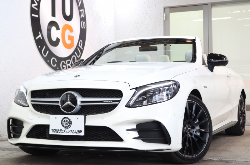 AMG Cクラス C43 4MATIC ｶﾌﾞﾘｵﾚ ﾚｰﾀﾞｰｾｰﾌﾃｨPKG　後期 ｷｰﾚｽｺﾞｰ 白本革 ｴｱｽｶｰﾌ ﾍｯﾄﾞｱｯﾌﾟD HDDﾅﾋﾞTV ｽﾏﾎ連携 ﾌﾞﾙﾒｽﾀｰ ﾊﾞｯｸｶﾒﾗ PTS LEDﾗｲﾄ AMG専用装備&ﾁｭｰﾆﾝｸﾞﾀﾞｲﾅﾐｯｸS 青幌 9AT　2年保証