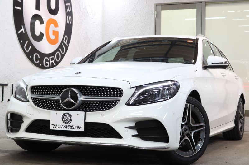 メルセデスベンツ Cクラス C220dｽﾃｰｼｮﾝﾜｺﾞﾝ AVG AMGﾗｲﾝ ﾚｰﾀﾞｰｾｰﾌﾃｨPKG　後期 MEｺﾈｸﾄ ｷｰﾚｽｺﾞｰ 黒革 HDDﾅﾋﾞTV ｽﾏﾎ連携 ﾊﾞｯｸｶﾒﾗ PTS LEDﾗｲﾄ 自動Rｹﾞｰﾄ AMGｴｱﾛ&18AW ｴｱｻｽ 9AT　2年保証