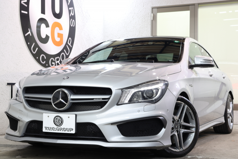 AMG CLAクラス CLA45 4MATIC ﾚｰﾀﾞｰｾｰﾌﾃｨPKG　中期 ｷｰﾚｽｺﾞｰ 黒本革 ﾊﾟﾉﾗﾏSR HDDﾅﾋﾞTV BT音楽 ﾊﾞｯｸｶﾒﾗ PTS ｷｾﾉﾝﾗｲﾄ AMG専用装備&ﾁｭｰﾆﾝｸﾞ 7AT　2年保証