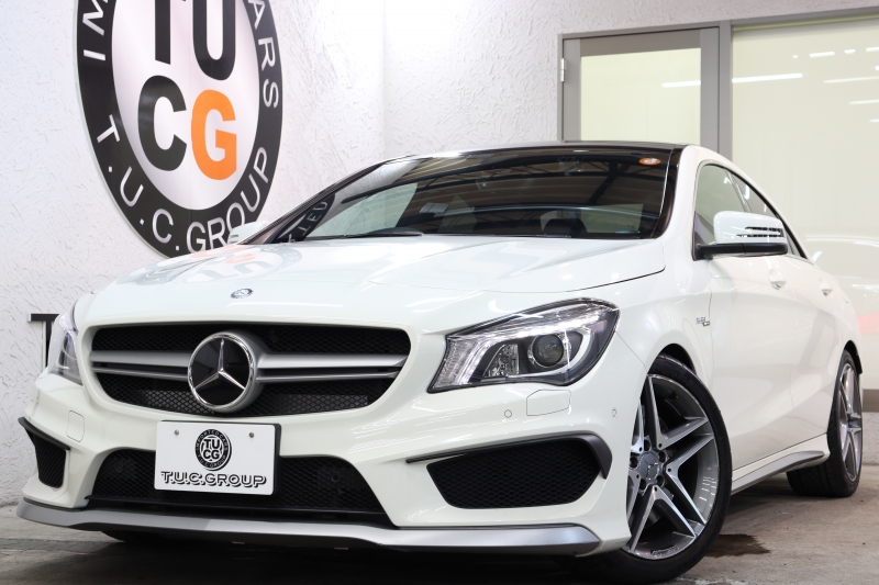 AMG CLAクラス CLA45 4MATIC AMGｴｸｽｸﾙｰｼﾌﾞ&ﾊﾞﾘｭｰ&ﾚｰﾀﾞｰｾｰﾌﾃｨPKG　1ｵｰﾅｰ 黒本革 ﾊﾟﾉﾗﾏSR HDDﾅﾋﾞTV BT音楽 ﾊﾞｯｸｶﾒﾗ DSRC PTS ｷｾﾉﾝﾗｲﾄ AMG専用装備&ﾁｭｰﾆﾝｸﾞ 7AT　2年保証
