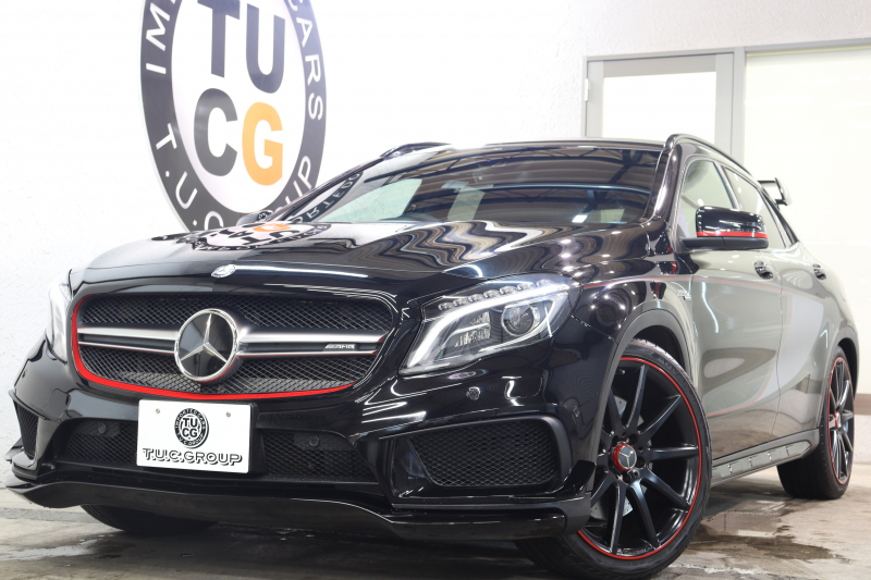 AMG GLA GLA45 4MATIC ｴﾃﾞｨｼｮﾝ1 ﾚｰﾀﾞｰｾｰﾌﾃｨPKG　300台限定車 専用黒本革 HDDﾅﾋﾞTV ﾊﾞｯｸｶﾒﾗ PTS ｷｾﾉﾝﾗｲﾄ 自動Rｹﾞｰﾄ AMG専用装備&ﾁｭｰﾆﾝｸﾞ 専用ｴｱﾛ&ﾃﾞｶｰﾙ 7AT　2年保証