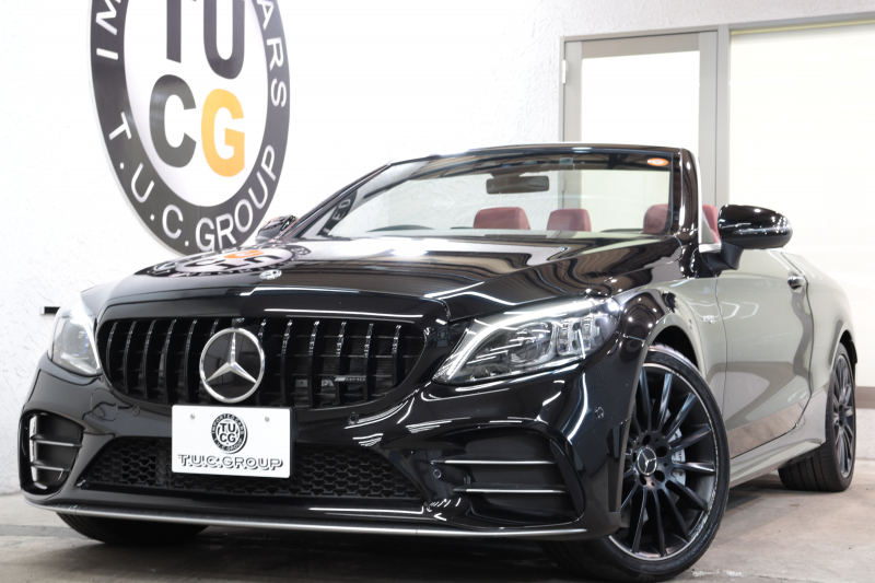 AMG Cクラス C43 4MATIC ｶﾌﾞﾘｵﾚ ﾚｰﾀﾞｰｾｰﾌﾃｨPKG　後期 赤本革 ｴｱｽｶｰﾌ ﾍｯﾄﾞｱｯﾌﾟD HDDﾅﾋﾞTV ｽﾏﾎ連携 ﾌﾞﾙﾒｽﾀｰ ﾊﾞｯｸｶﾒﾗ PTS LEDﾗｲﾄ AMG専用装備&ﾁｭｰﾆﾝｸﾞﾀﾞｲﾅﾐｯｸｾﾚｸﾄ ﾊﾟﾅﾒﾘｶｰﾅｸﾞﾘﾙ 赤幌 9AT　2年保証