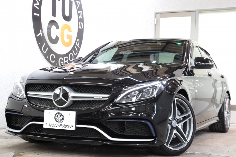 AMG Cクラス C63 ｴｸｽｸﾙｰｼﾌﾞ&ﾚｰﾀﾞｰｾｰﾌﾃｨPKG　ｷｰﾚｽｺﾞｰ 黒本革 ﾊﾟﾉﾗﾏSR ﾍｯﾄﾞｱｯﾌﾟD HDDﾅﾋﾞTV BT音楽 ﾌﾞﾙﾒｽﾀｰ ﾊﾞｯｸｶﾒﾗ PTS LEDﾗｲﾄ ﾊﾝｽﾞﾌﾘｰA AMG専用装備&ﾁｭｰﾆﾝｸﾞﾀﾞｲﾅﾐｯｸｾﾚｸﾄ　2年保証