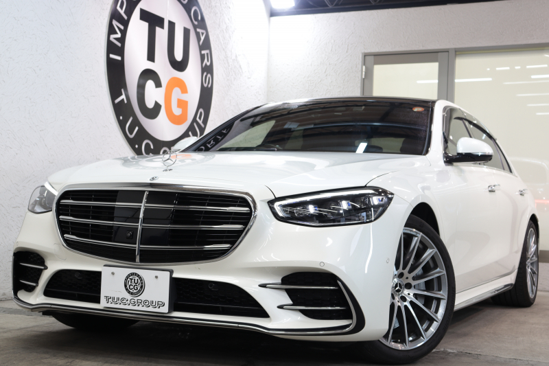メルセデスベンツ Sクラス S500ﾛﾝｸﾞ 4MATIC AMGﾗｲﾝ&ﾚｰﾀﾞｰｾｰﾌﾃｨPKG　ISG搭載 1ｵｰﾅｰ ｷｰﾚｽｺﾞｰ 黒本革 ﾍﾞﾝﾁﾚｰﾀｰ ﾊﾟﾉﾗﾏSR HUD MBUXﾅﾋﾞTV ｽﾏﾎ連携 ﾌﾞﾙﾒｽﾀｰ 360ｶﾒﾗ PTS LEDﾗｲﾄ ﾊﾝｽﾞﾌﾘｰA AMGｴｱﾛ&20AW ｴｱｻｽ ﾘｱｱｸｽﾙ 9AT　2年保証