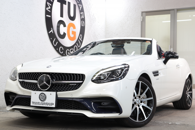AMG SLC SLC43 AMGﾅｲﾄ&ﾚｰﾀﾞｰｾｰﾌﾃｨPKG　ｷｰﾚｽｺﾞｰ 黒本革 ｴｱｽｶｰﾌ ﾏｼﾞｯｸｽｶｲR HDDﾅﾋﾞTV ｽﾏﾎ連携 harman/kardon Bｶﾒﾗ PTS DSRC LEDﾗｲﾄ AMG専用装備&ﾁｭｰﾆﾝｸﾞ 9AT　2年保証