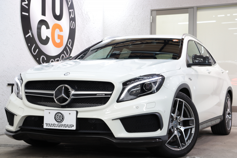 AMG GLA GLA45 4MATIC AMGﾚｻﾞｰｴｸｽｸﾙｰｼﾌﾞ&AMGｶｰﾎﾞﾝ&ﾍﾞｰｼｯｸ&ﾚｰﾀﾞｰｾｰﾌﾃｨPKG　中期 ｷｰﾚｽｺﾞｰ 黒本革 HDDﾅﾋﾞTV ﾊﾞｯｸｶﾒﾗ PTS ｷｾﾉﾝﾗｲﾄ 自動Rｹﾞｰﾄ AMG専用装備&ﾁｭｰﾆﾝｸﾞ AMGｴｱﾛ&19AW 7AT　2年保証