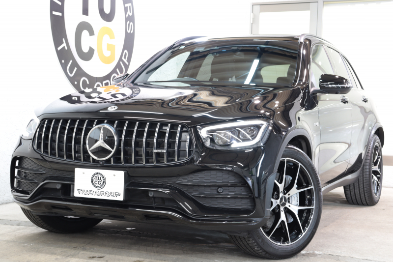AMG GLC GLC43 4MATIC ﾚｻﾞｰｴｸｽｸﾙｰｼﾌﾞ&ﾚｰﾀﾞｰｾｰﾌﾃｨPKG　後期 ｷｰﾚｽｺﾞｰ 黒本革 ﾊﾟﾉﾗﾏSR HUD MBUXﾅﾋﾞTV BT音楽 360ｶﾒﾗ PTS LEDﾗｲﾄ 自動Rｹﾞｰﾄ AMG専用装備&ﾁｭｰﾆﾝｸﾞ 9AT　2年保証
