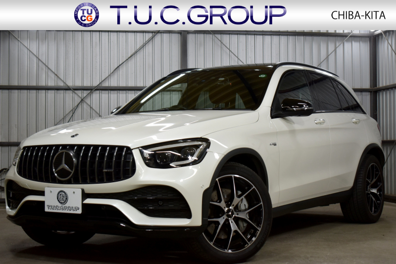AMG GLC GLC43 4M ﾚｻﾞｰｴｸｽｸﾙｰｼﾌﾞ ﾚｰﾀﾞｰｾｰﾌﾃｨP 後期型  390馬力V6 ｺﾗﾑ9速 1ｵｰﾅｰ MEｺﾈ MBUXｼｽﾃﾑ ﾊﾟﾉﾗﾏｻﾝﾙｰﾌ ﾋｰﾀｰ赤黒革 ﾃﾞｨｽﾄﾛ BSM Lﾁｪﾝｼﾞ AMGｴｱﾛ20AW ｷｰﾚｽGO PTS  HUD ﾌｯﾄｹﾞｰﾄ ﾌﾞﾙﾒｽﾀｰS 対話式ﾅﾋﾞTV 360ｶﾒ 2年保証
