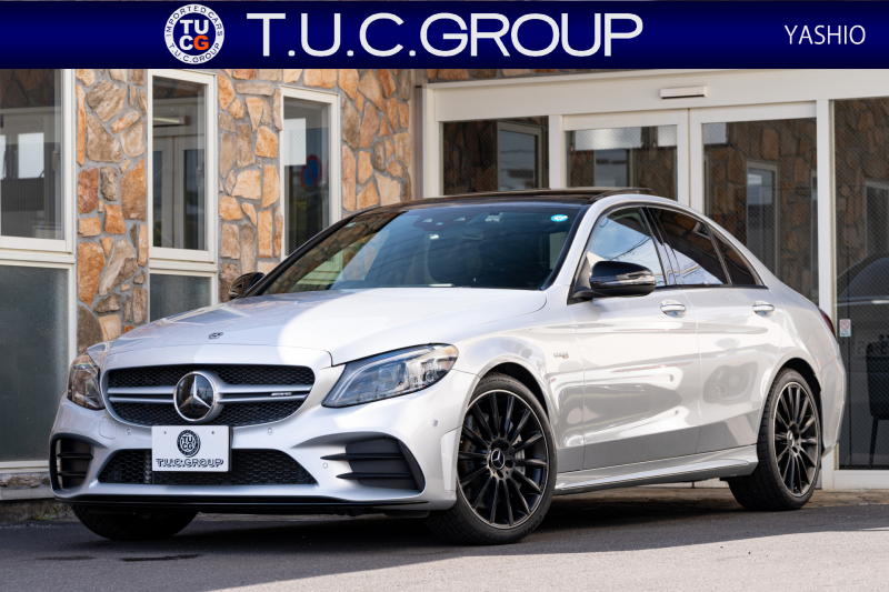 AMG Cクラス C43 4MATIC ﾚｰﾀﾞｰSP　後期 黒革 ｼｰﾄﾋｰﾀｰ ﾊﾟﾉﾗﾏSR ﾅﾋﾞTV CarPlay ﾍｯﾄﾞｱｯﾌﾟD ﾌﾞﾙﾒｽﾀｰ Bｶﾒﾗ 自動ﾄﾗﾝｸ&ﾊﾝｽﾞﾌﾘｰA ｴｱﾊﾞﾗﾝｽPKG 19ｲﾝﾁAW　2年保証