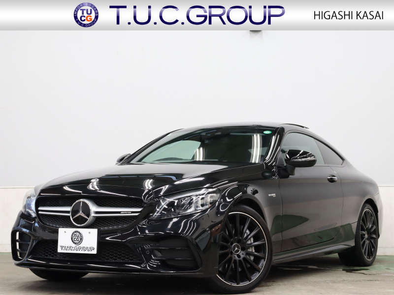 AMG Cクラス C43 4MATIC ｸｰﾍﾟ ﾚｰﾀﾞｰSP　黒革 ｼｰﾄﾋｰﾀｰ ﾊﾟﾉﾗﾏSR ﾅﾋﾞTV ﾌﾞﾙﾒｽﾀｰS Bｶﾒﾗ ﾏﾙﾁﾋﾞｰﾑLED ﾍｯﾄﾞｱｯﾌﾟD 自動Rｹﾞｰﾄ AMG強化ﾌﾞﾚｰｷ AMGｴｸﾞｿﾞｰｽﾄｼｽﾃﾑ AMGｴｱﾛ&19AW　2年保証付
