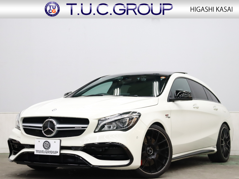 AMG CLAクラス CLA45ｼｭｰﾃｨﾝｸﾞﾌﾞﾚｰｸ 4MATIC ｱﾄﾞﾊﾞﾝｽﾄﾞ&ﾚｰﾀﾞｰSP　後期 Pｽﾀ ECO AMGﾊﾟﾌｫｰﾏﾝｽｼｰﾄ ﾊﾟﾌｫｰﾏﾝｽEX 黒革 ﾊﾟﾉﾗﾏSR ｼｰﾄﾋｰﾀｰ HDDﾅﾋﾞTV Harman/kardon BTｵｰﾃﾞｨｵ Carplay Bｶﾒﾗ LEDﾍｯﾄﾞﾗｲﾄ ﾏﾙﾁｶﾗｰｱﾝﾋﾞｴﾝﾄ AMGｴｱﾛ 社外19AW　2年保証