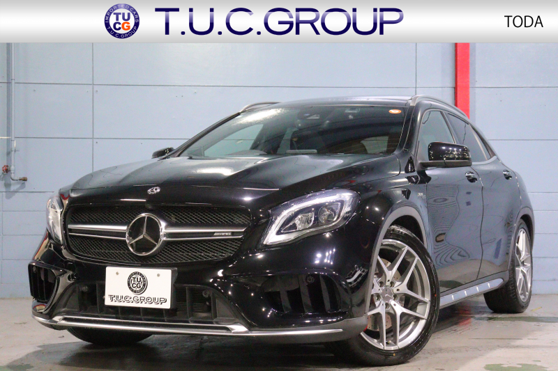 AMG GLA GLA45 4MATIC ﾚｰﾀﾞｰSP　後期ﾓﾃﾞﾙ 本革ｼｰﾄ(ﾌﾞﾗｯｸ) ﾊﾟﾉﾗﾏｻﾝﾙｰﾌ 8ｲﾝﾁﾜｲﾄﾞﾅﾋﾞ CarPlay LEDﾍｯﾄﾞﾗｲﾄ ｱｸﾃｨﾌﾞｸﾙｺﾝ 自動ﾘｱｹﾞｰﾄ AMGﾃﾞｻﾞｲﾝｲﾝﾃﾘｱﾄﾘﾑ 専用ｴｸｽﾃﾘｱ&19ｲﾝﾁｱﾙﾐ　2年保証