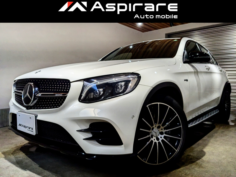 AMG GLCクーペ GLC43 4マチック　クーペ　レザーエクスクルシブパッケージ　Burmester　黒革　サンルーフ　AMG20インチAW　ナビTV　全方位カメラ